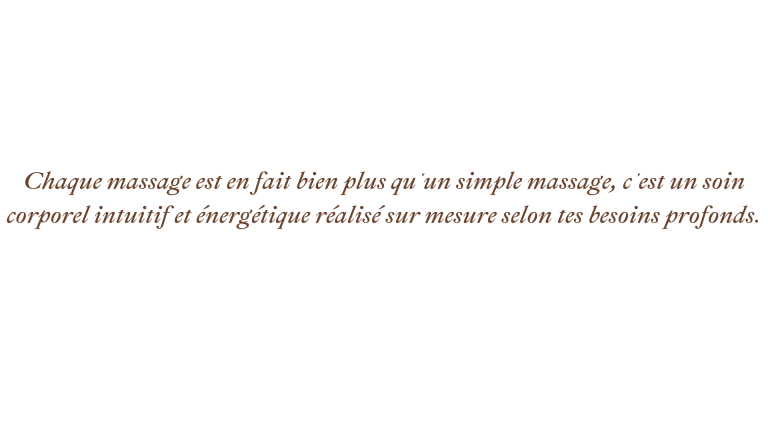 Massages Bien-être citaion